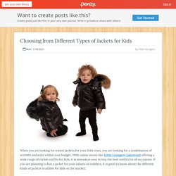 Choosing from Different Types of Jackets for Kids