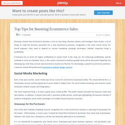 Top Tips for Boosting Ecommerce Sales