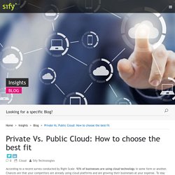 Private Vs. Public Cloud: How to choose the best fit - Sify Technologies