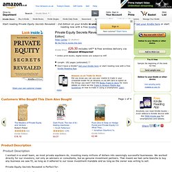 Private Equity Secrets Revealed - 2nd Edition eBook: Peter Cartier: Amazon.co.uk: Kindle Store