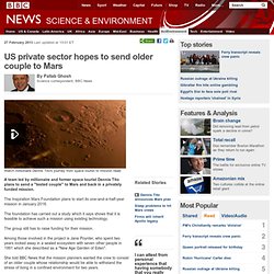 US private sector hopes to send older couple to Mars
