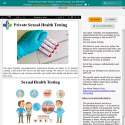 Private Sexual Health Testing