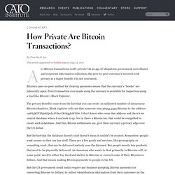 How Private Are Bitcoin Transactions?