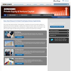 Dow Jones – Private Equity & Venture Capital News, Data & Analysis