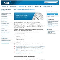 ANZ Privately Owned Business Barometer 2011