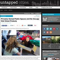 Privately Owned Public Spaces and the Occupy Wall Street Protests