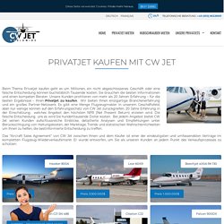 Privatjet Kaufen - Flugzeug kaufen