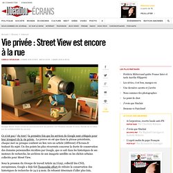 Vie privée : Street View est encore à la rue