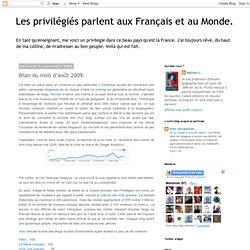 Bilan du mois