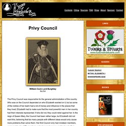 HOMEWORK What was the Privy Council?