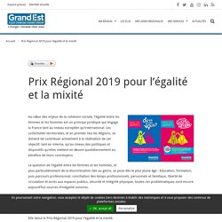 Prix Régional 2019 pour l’égalité et la mixité