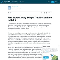 Hire Super Luxury Tempo Traveller on Rent in Delhi