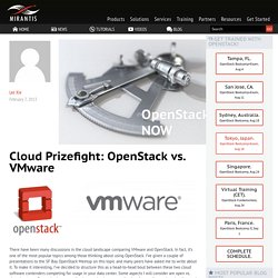 Cloud Prizefight: VMware vs. OpenStack