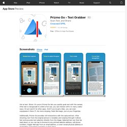 ‎Prizmo Go › Text Grabber on the App Store