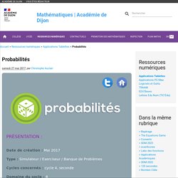 Probabilités - Mathématiques