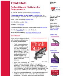 Think Stats: Probability and Statistics for Programmers