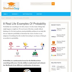 8 Real Life Examples Of Probability – StudiousGuy