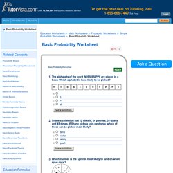 Basic Probability Worksheet