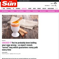 You've been boiling eggs wrong- expert reveals right way to guarantee runny yolk