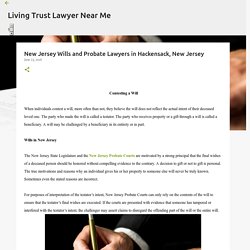 New Jersey Wills and Probate Lawyers in Hackensack, New Jersey