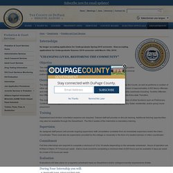 DuPage County IL – Probation & Court Services - Internships