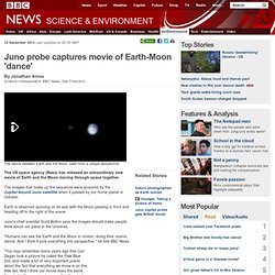 Juno probe captures movie of Earth-Moon 'dance'