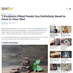 7 Probiotic-Filled Foods You Definitely Need to Have in Your Diet