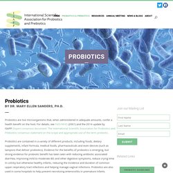 Science-Based Probiotic and Prebiotic Information