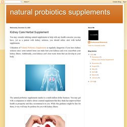 natural probiotics supplements: Kidney Care Herbal Supplement