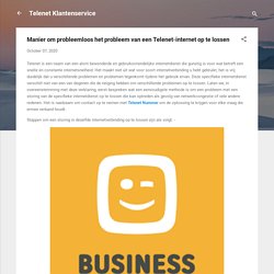Manier om probleemloos het probleem van een Telenet-internet op te lossen