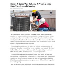 Here's A Quick Way To Solve A Problem with HVAC Service and Cleaning – Telegraph