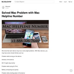 Solved Mac Problem with Mac Helpline Number