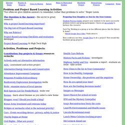 Problem Based Learning Activities