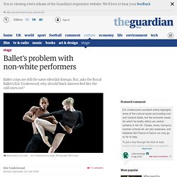 Ballet's problem with non-white performers