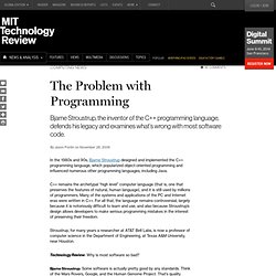 Technology Review: The Problem with Programming