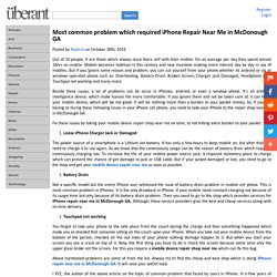 Most common problem which required iPhone Repair Near Me in McDonough GA