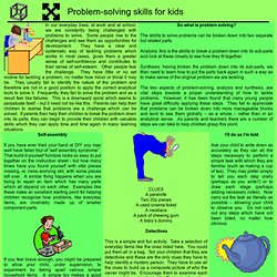 Problem-solving skills for kids