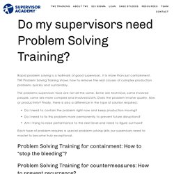 Problem Solving Training