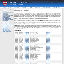 Harvard University Department of Physics