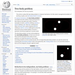 Two-body problem, wikipedia