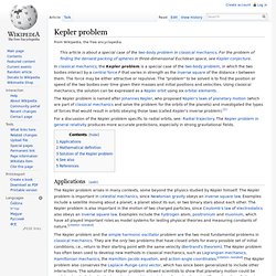 Kepler problem