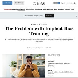 The Problem with Implicit Bias Training