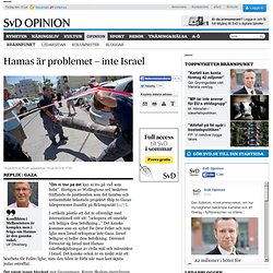 Hamas är problemet – inte Israel