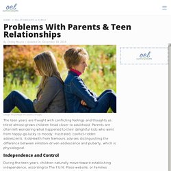 Problems With Parents & Teen Relationships