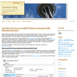 Tip/Trick: Fix Common SEO Problems Using the URL Rewrite Extension
