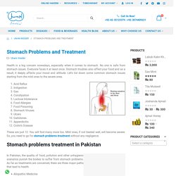 Stomach Problems and Treatment - Dawakhana Hakim Ajmal Khan