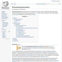 Procedural generation