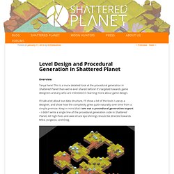 Level Design and Procedural Generation in Shattered Planet