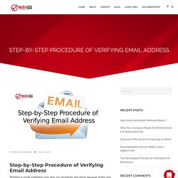 Step-by-Step Procedure of Verifying Email Address
