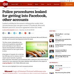 Police procedures leaked for getting into Facebook, other accounts